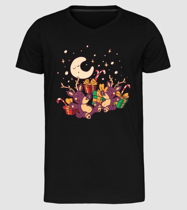 Cadouri de Crăciun model negru pe tricou