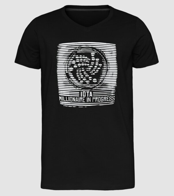 Criptomonedă Miliardar în curs de încărcare model negru pe tricou