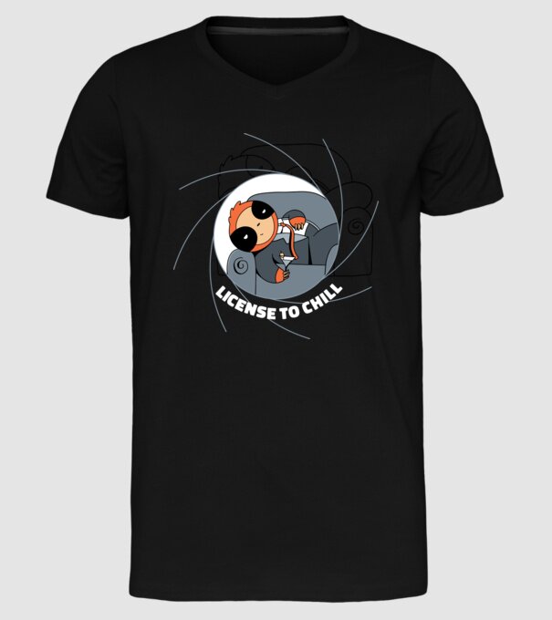 Leneș Bond 007 model negru pe tricou