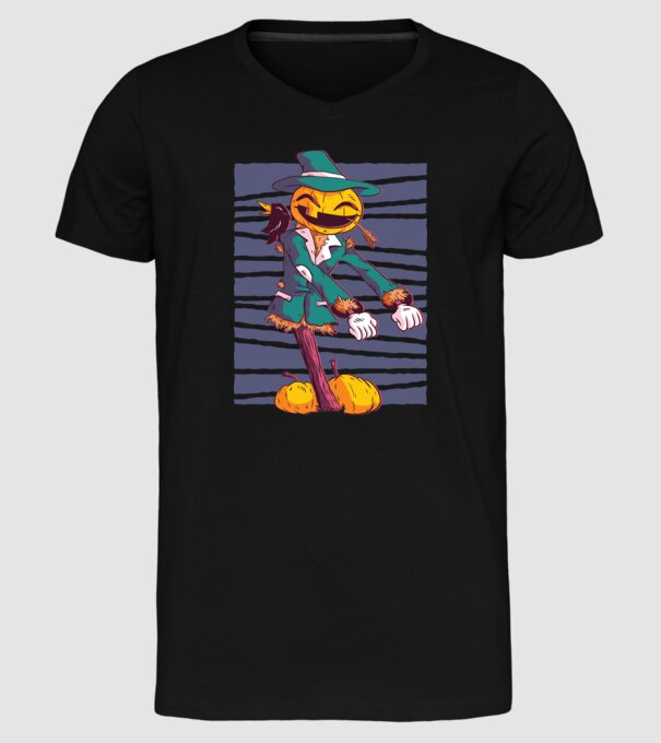 Sperietoare Halloween model negru pe tricou