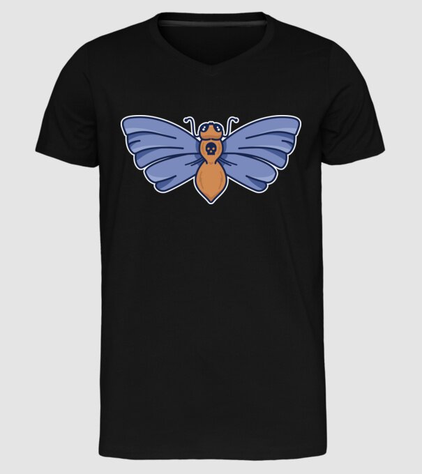 Molie model negru pe tricou