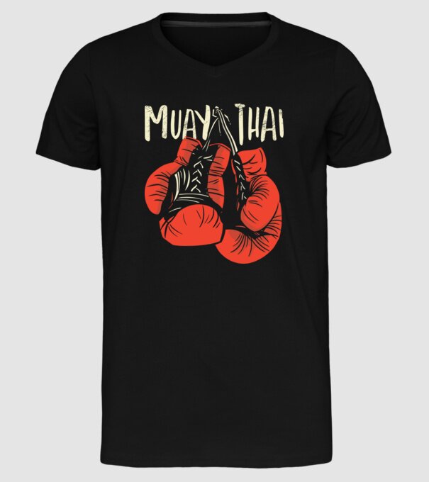 Muay Thai model negru pe tricou