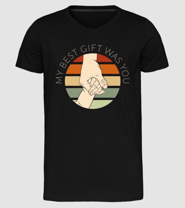 My Best Gift Was You model negru pe tricou
