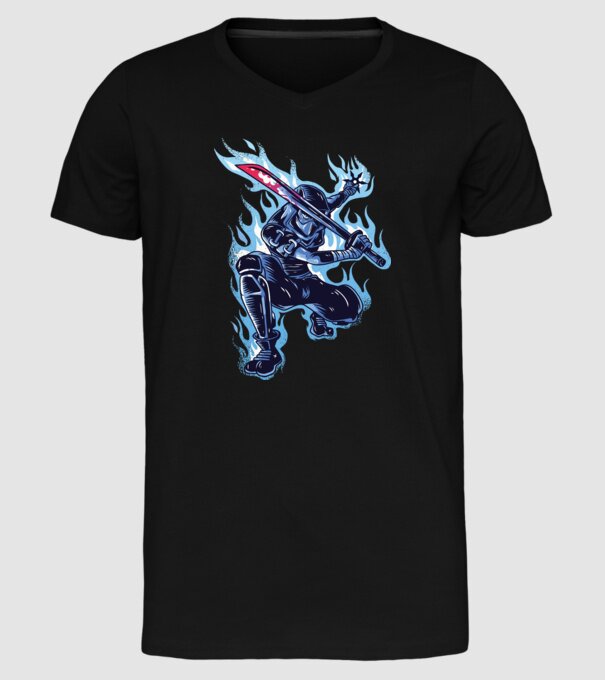 Ninja Sub Zero model negru pe tricou