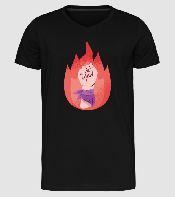 Egalitatea femeilor Ziua femeii model negru pe tricou