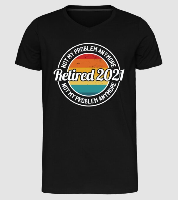 Pensionat 2021 model negru pe tricou