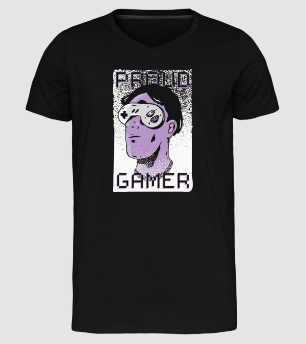 Ochelarii VR Proud Gamer model negru pe tricou