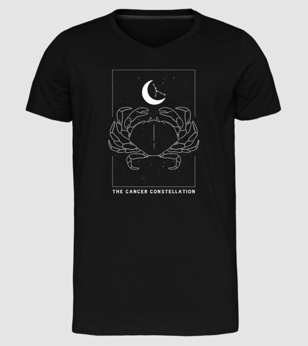 The Cancer Constellation model negru pe tricou