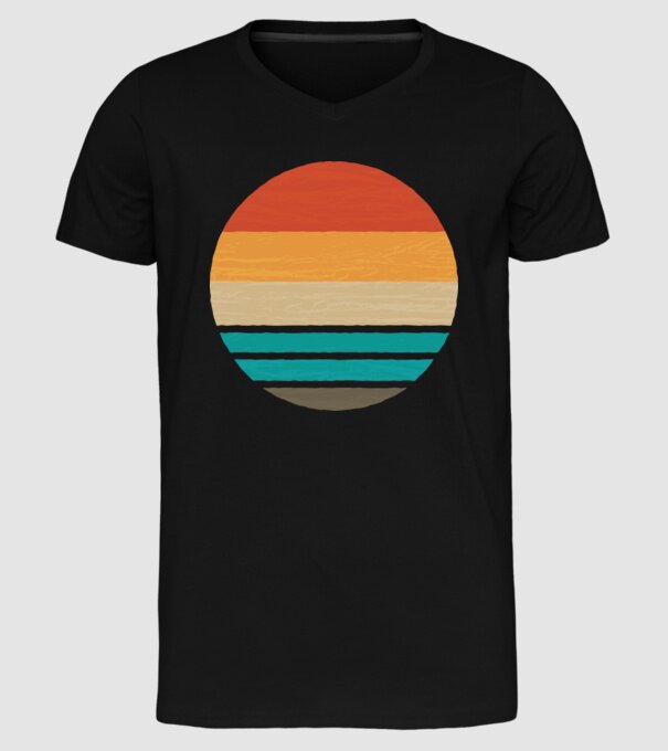 Fond Retro model negru pe tricou