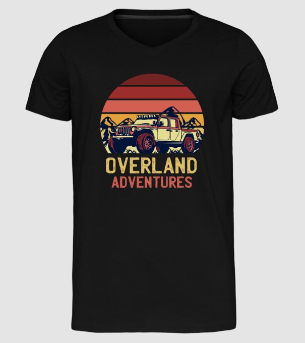 Jeep Retro model negru pe tricou