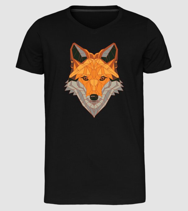 Cap de Vulpe model negru pe tricou