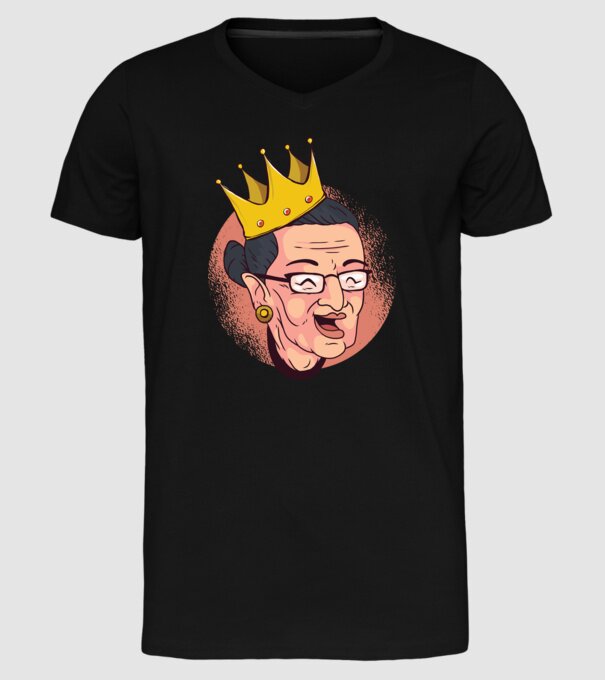 Ruth Bader Ginsburg model negru pe tricou