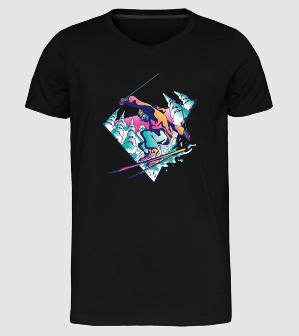 Broască țestoasă model negru pe tricou