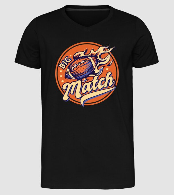Superbowl meci de fotbal american model negru pe tricou