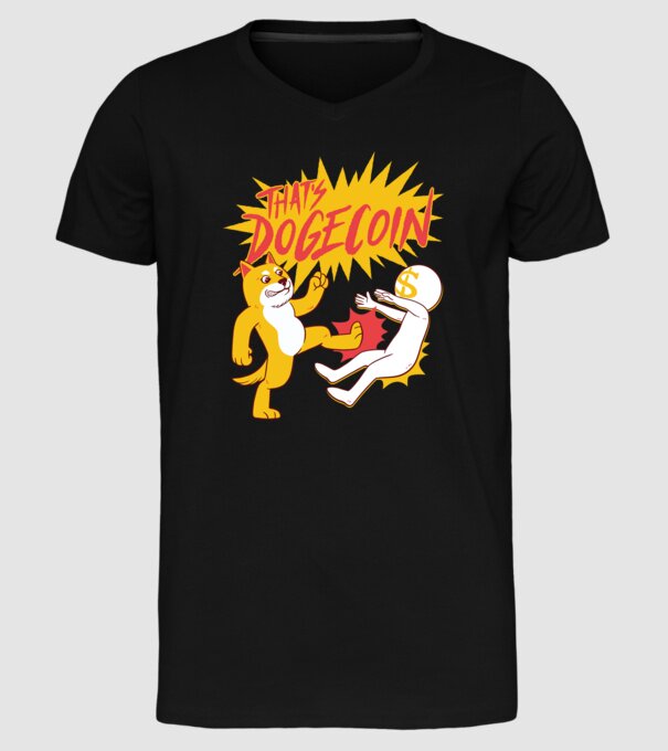Thats Dogecoin model negru pe tricou