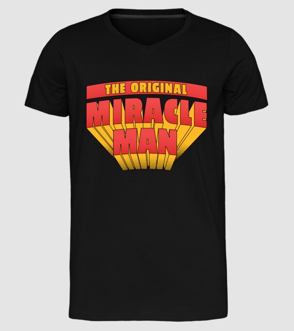 The Original Miracle Man model negru pe tricou