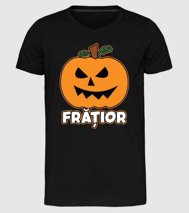 frățior model negru pe tricou