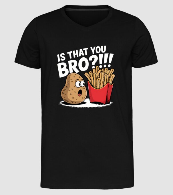 Is that you BRO?!! Negru model negru pe tricou