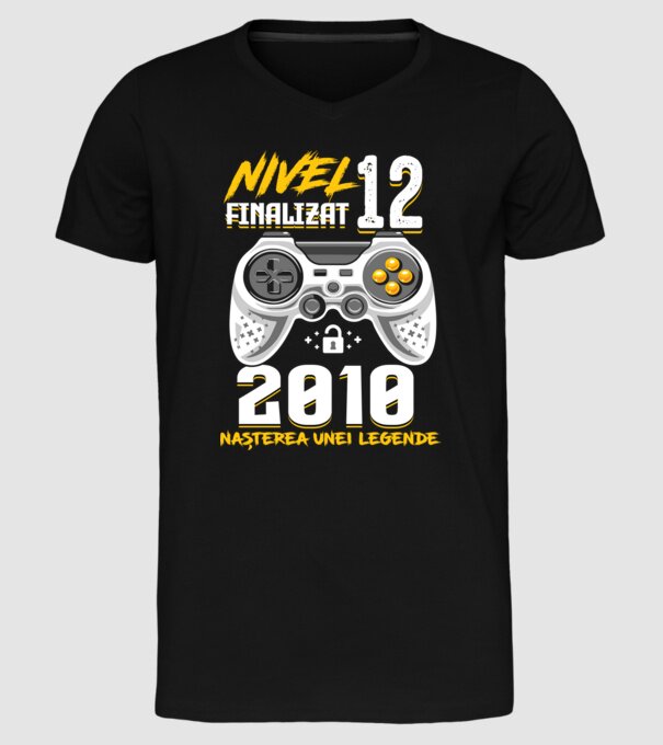 Nivel 12 finalizat. 2010 nașterea unei legende model negru pe tricou