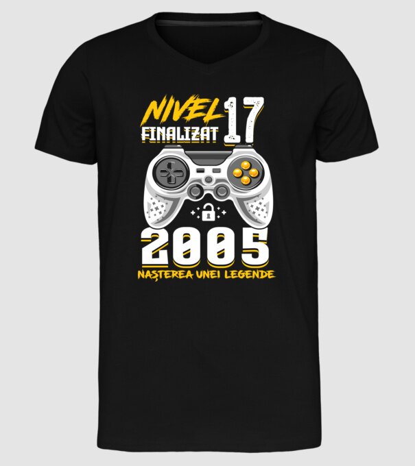 Nivel 17 finalizat. 2005 nașterea unei legende model negru pe tricou