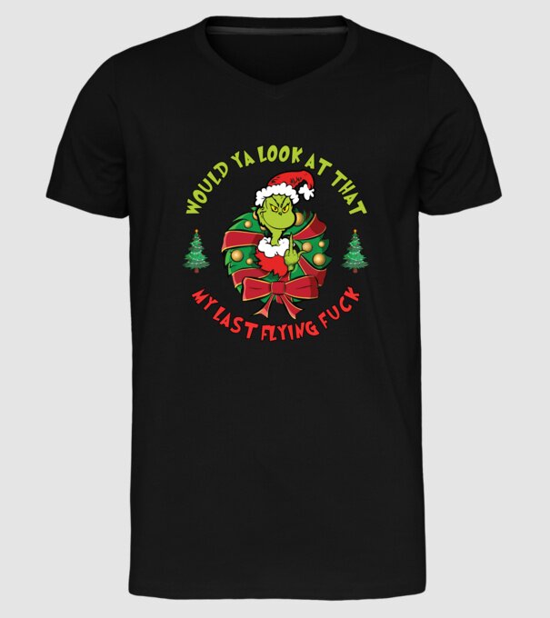 Would ya look at that - Grinch model negru pe tricou