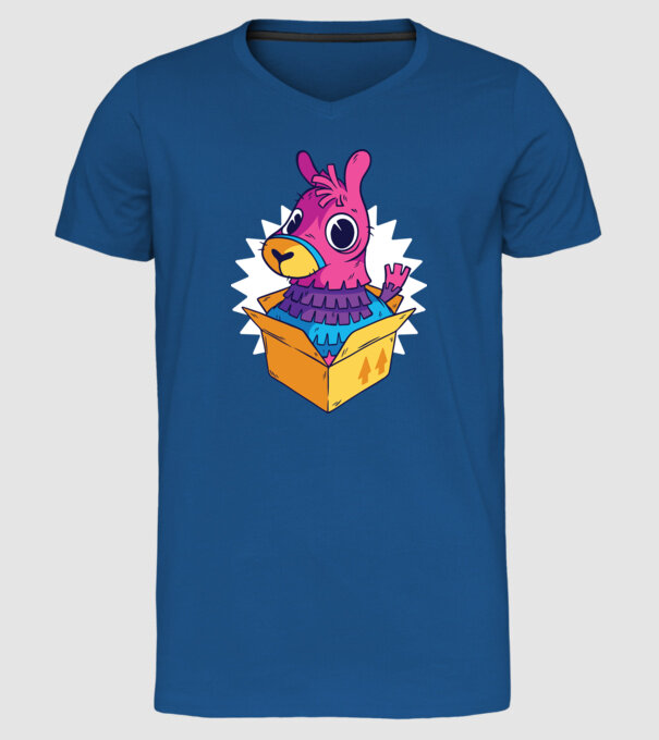 Fortnite Llama model albastru regal pe tricou
