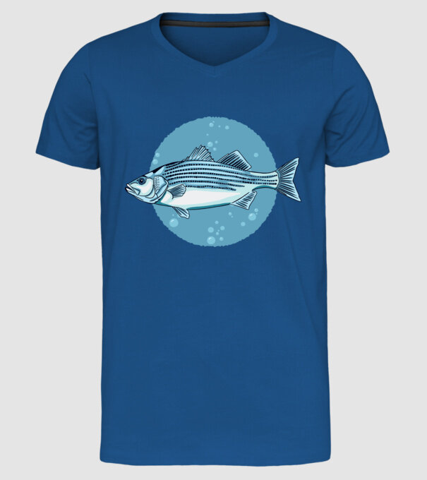 Biban de mare model albastru regal pe tricou
