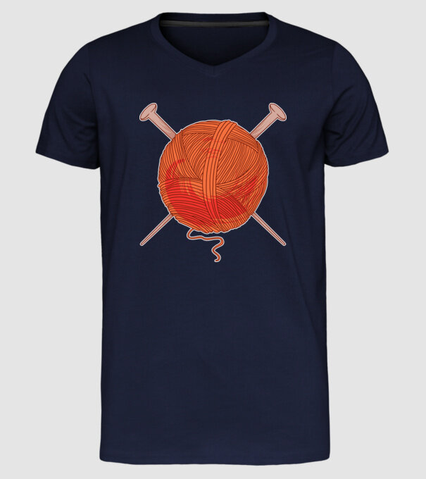 Ghem de fire model albastru închis pe tricou