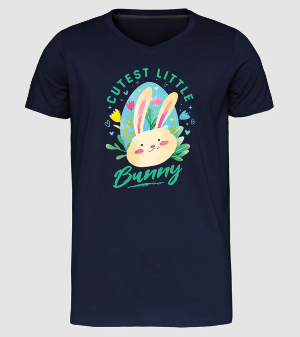 Cel mai dulce iepuraș model albastru închis pe tricou