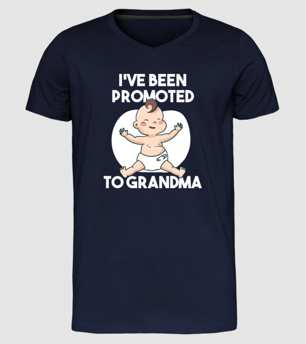 Am devenit bunică model albastru închis pe tricou
