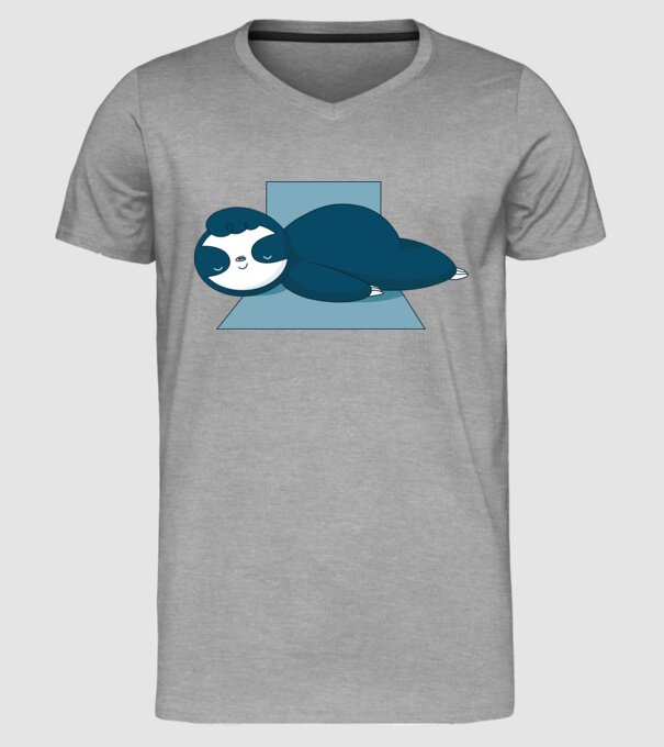 Leneș dormind model gri pe tricou