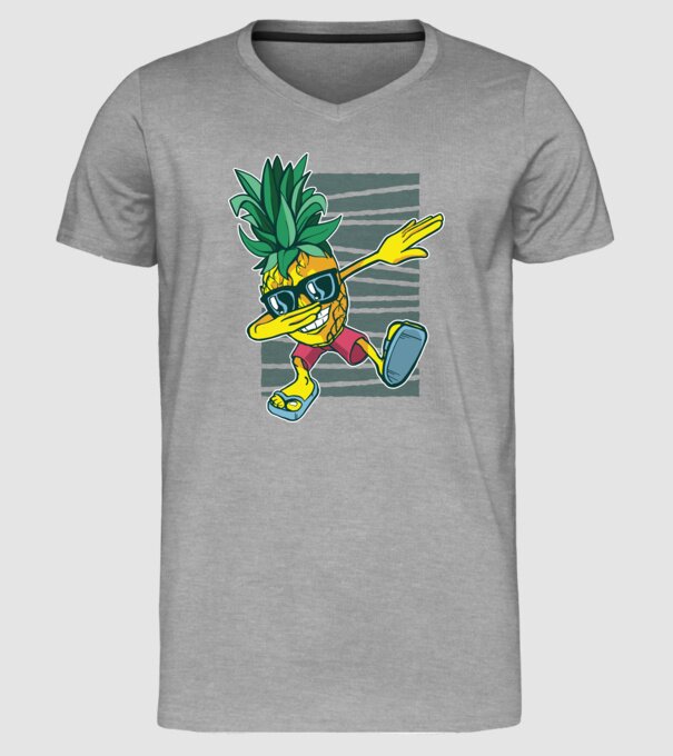 Ananas DAB dans model gri pe tricou