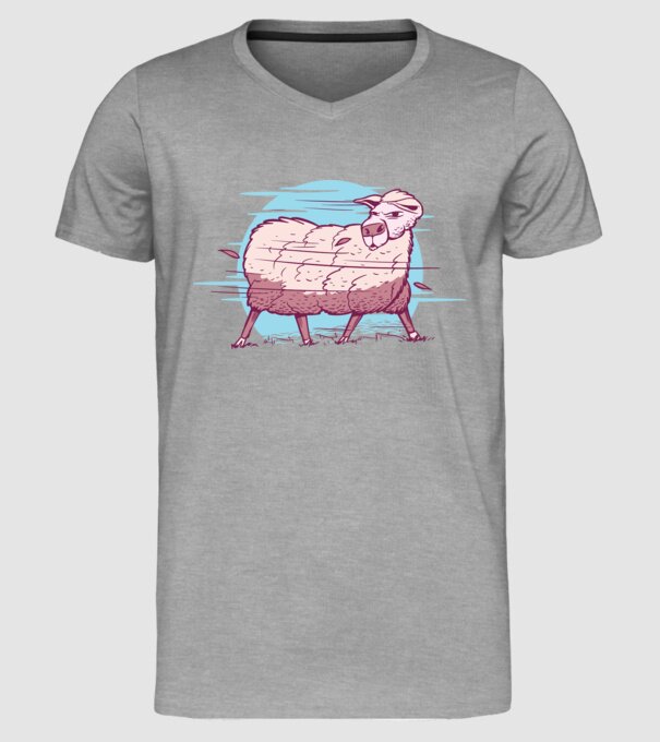 Miel în furtună model gri pe tricou