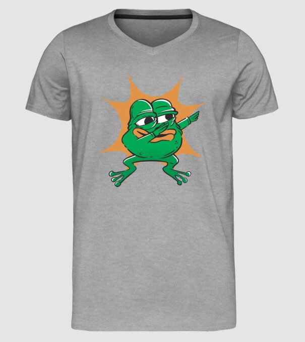 Broască DAB model gri pe tricou
