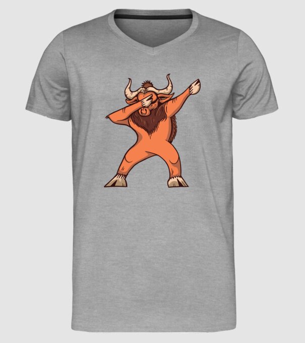 Bivol DAB model gri pe tricou