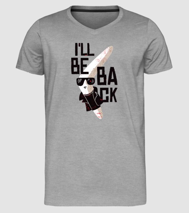 'Boomerang - Mă voi întoarce - I''ll be back' model gri pe tricou