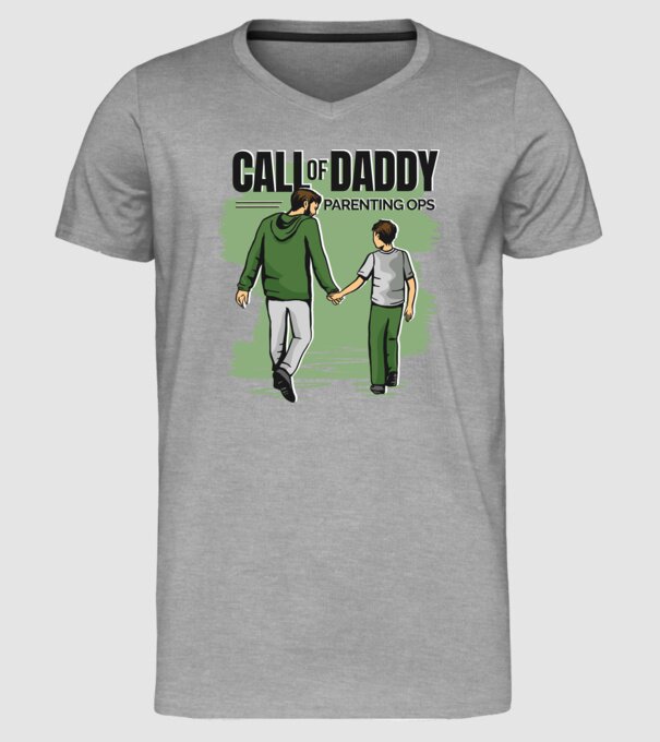 Call of Daddy - Pentru tata model gri pe tricou