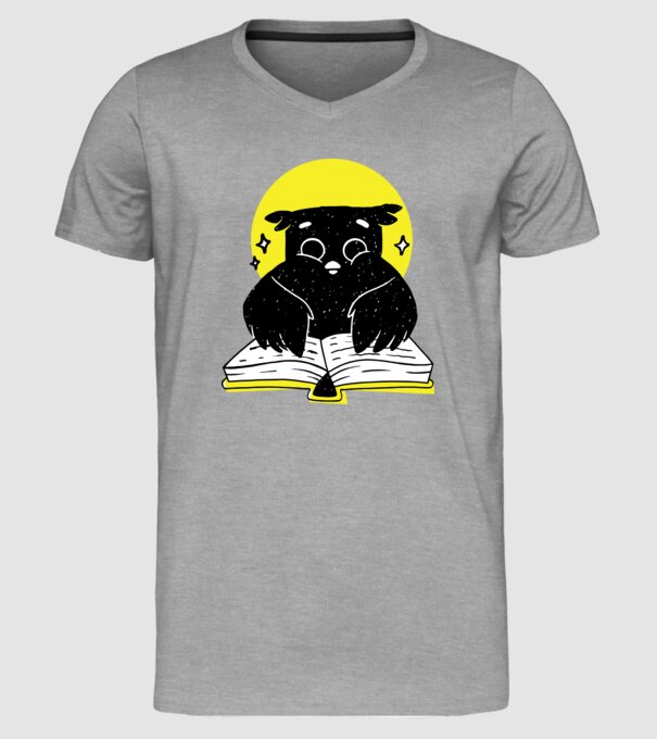 Bufniță de noapte model gri pe tricou