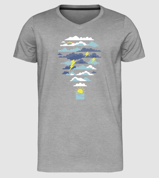 Nor Balon model gri pe tricou