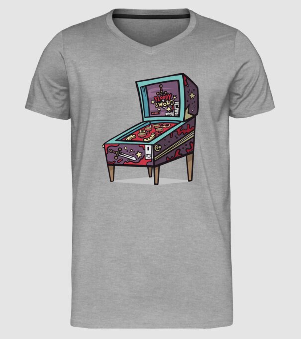Flipper model gri pe tricou
