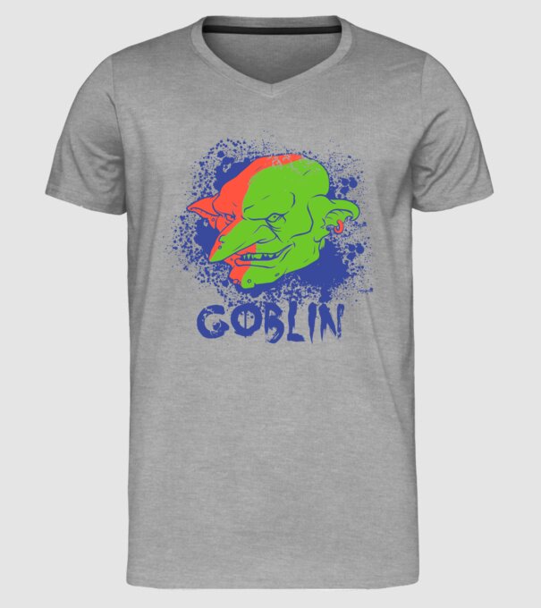 Goblin model gri pe tricou