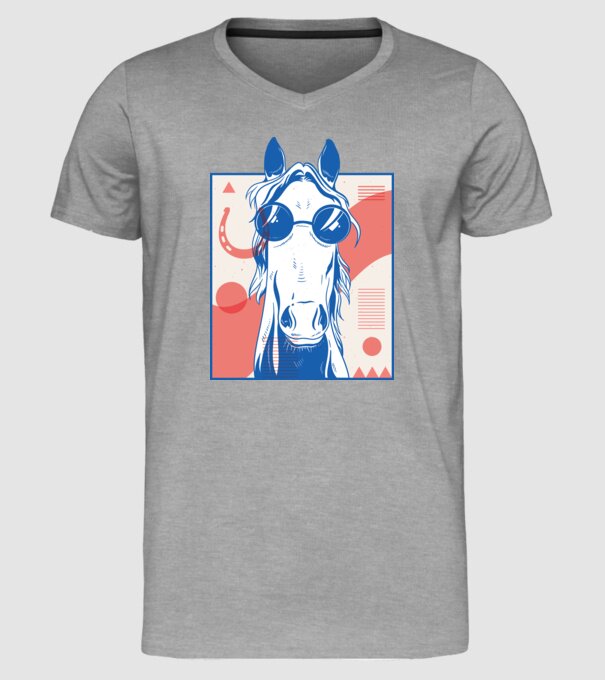 Cal Hippy model gri pe tricou