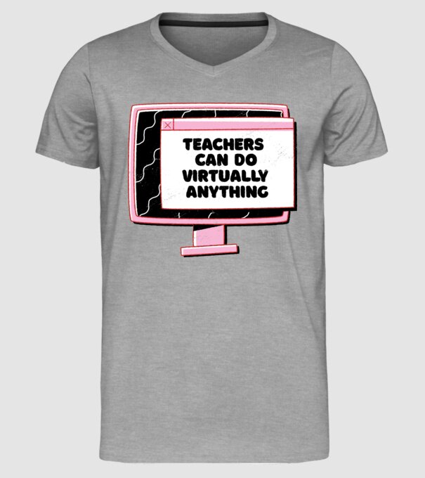 Home Office Pentru profesori model gri pe tricou