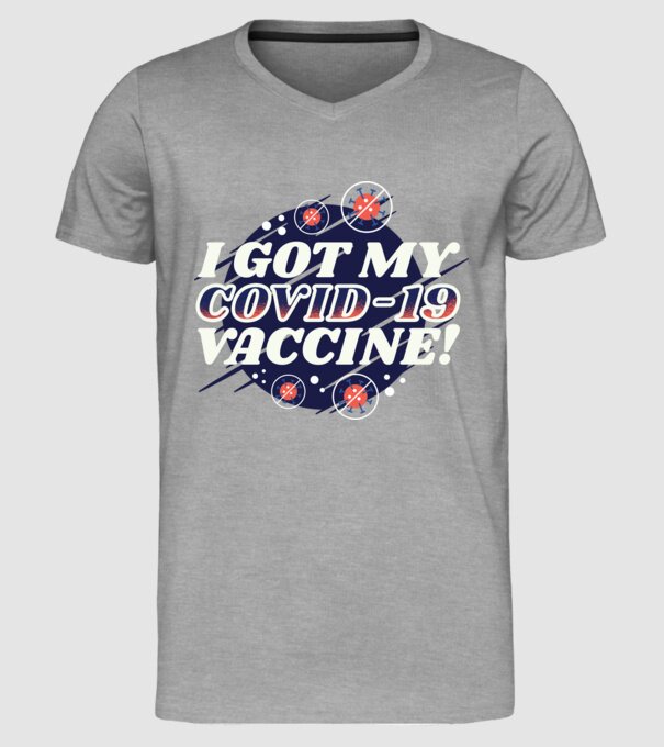 I got my Vaccine model gri pe tricou