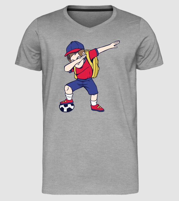 Școlar Fotbalist DAB model gri pe tricou