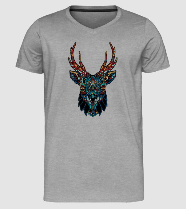 Elan model gri pe tricou