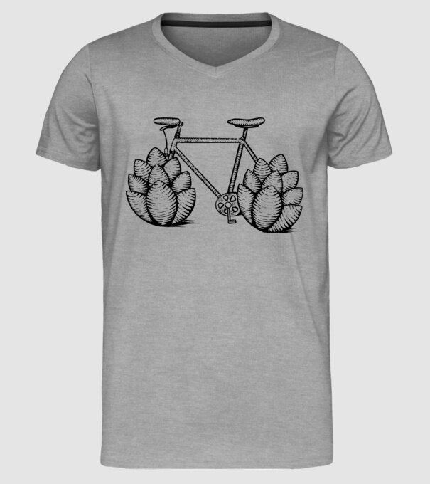 Bicicletă Hamei model gri pe tricou