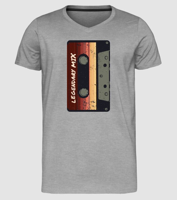 Casetă Legendary Mix model gri pe tricou