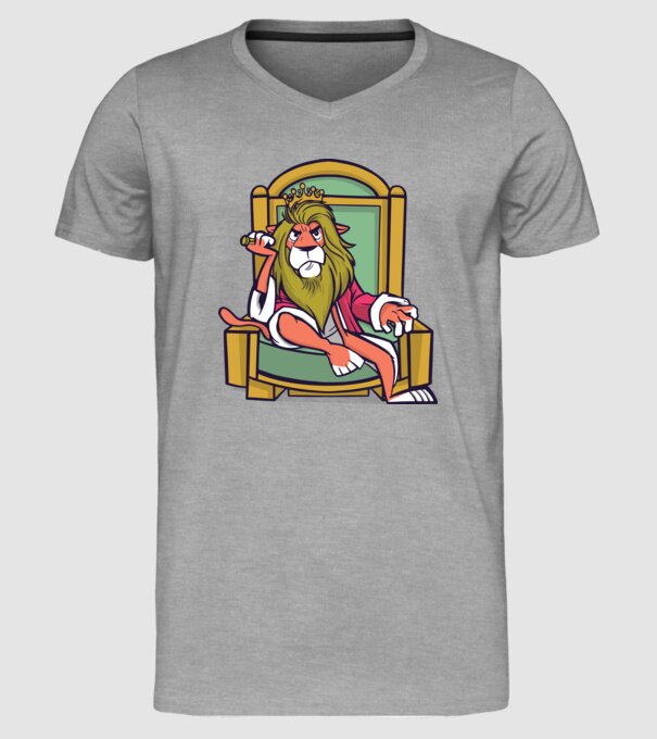 Lion King model gri pe tricou
