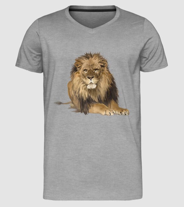 lion king model gri pe tricou